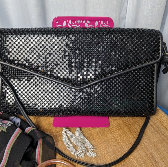 Whiting & Davis Black Chainmail Handbag - Picture 14 of 14